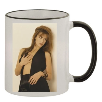 Sophie Marceau 11oz Colored Rim & Handle Mug