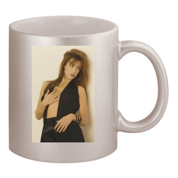 Sophie Marceau 11oz Metallic Silver Mug