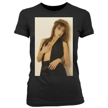 Sophie Marceau Women's Junior Cut Crewneck T-Shirt