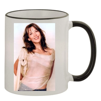 Sophie Marceau 11oz Colored Rim & Handle Mug