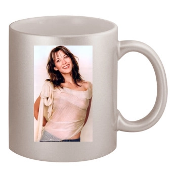 Sophie Marceau 11oz Metallic Silver Mug