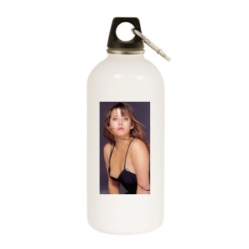 Sophie Marceau White Water Bottle With Carabiner