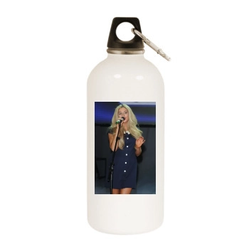 Stacey Solomon White Water Bottle With Carabiner