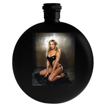 Stacy Keibler Round Flask