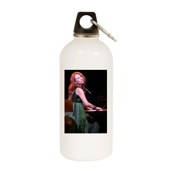 Stacy Keibler White Water Bottle With Carabiner