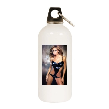 Stacy Keibler White Water Bottle With Carabiner