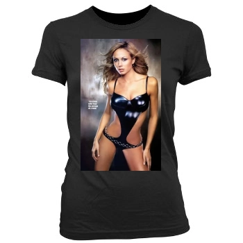 Stacy Keibler Women's Junior Cut Crewneck T-Shirt