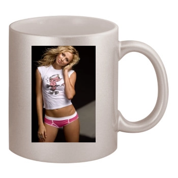 Stacy Keibler 11oz Metallic Silver Mug