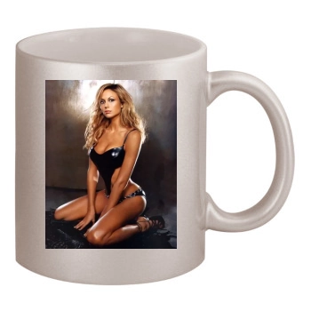 Stacy Keibler 11oz Metallic Silver Mug