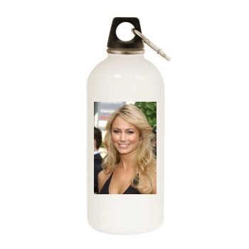 Stacy Keibler White Water Bottle With Carabiner