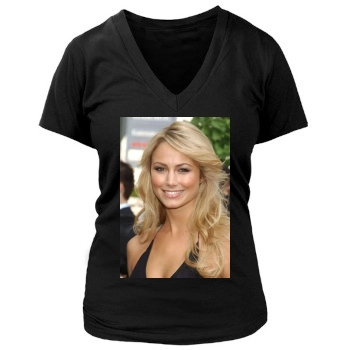 Stacy Keibler Women's Deep V-Neck TShirt