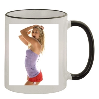 Stacy Keibler 11oz Colored Rim & Handle Mug