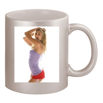 Stacy Keibler 11oz Metallic Silver Mug