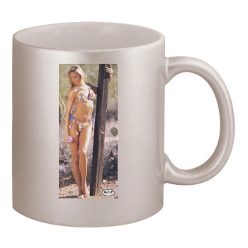 Stacy Keibler 11oz Metallic Silver Mug