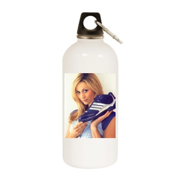 Stacy Keibler White Water Bottle With Carabiner