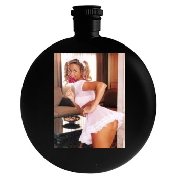 Stacy Keibler Round Flask