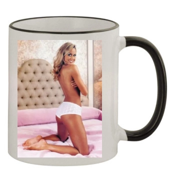 Stacy Keibler 11oz Colored Rim & Handle Mug