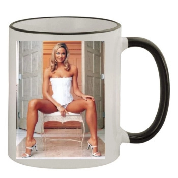 Stacy Keibler 11oz Colored Rim & Handle Mug