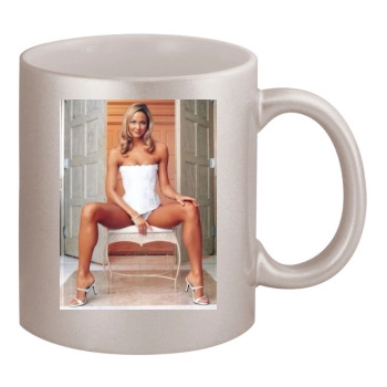 Stacy Keibler 11oz Metallic Silver Mug