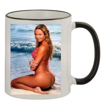 Stacy Keibler 11oz Colored Rim & Handle Mug