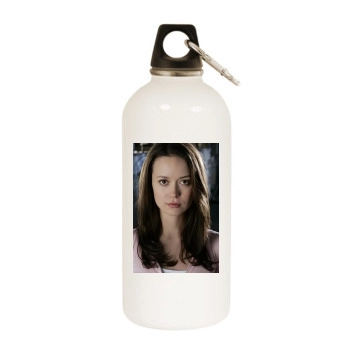 Summer Glau White Water Bottle With Carabiner