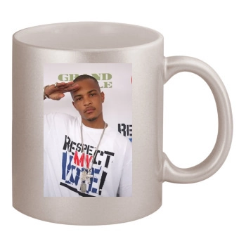 T.I. 11oz Metallic Silver Mug