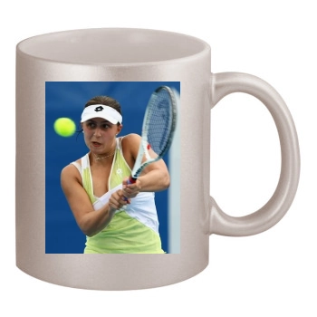 Tamira Paszek 11oz Metallic Silver Mug