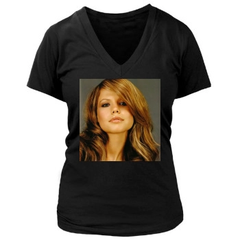 Tammin Sursok Women's Deep V-Neck TShirt