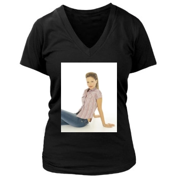 Tammin Sursok Women's Deep V-Neck TShirt