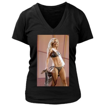 Tara Conner Women's Deep V-Neck TShirt