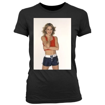 Tara Lipinski Women's Junior Cut Crewneck T-Shirt