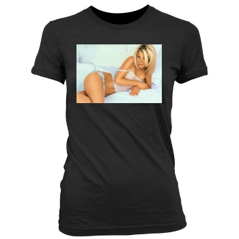 Tara Reid Women's Junior Cut Crewneck T-Shirt