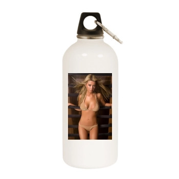 Tara Reid White Water Bottle With Carabiner