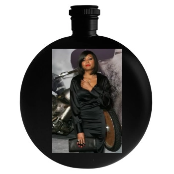 Taraji P. Henson Round Flask