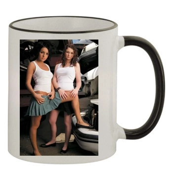 TATU 11oz Colored Rim & Handle Mug