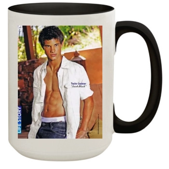 Taylor Lautner 15oz Colored Inner & Handle Mug