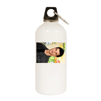 Taylor Lautner White Water Bottle With Carabiner