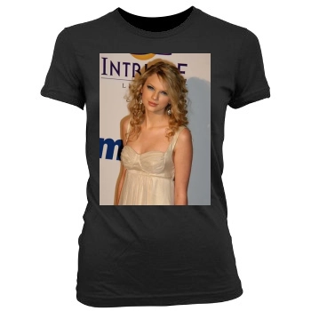 Taylor Swift Women's Junior Cut Crewneck T-Shirt