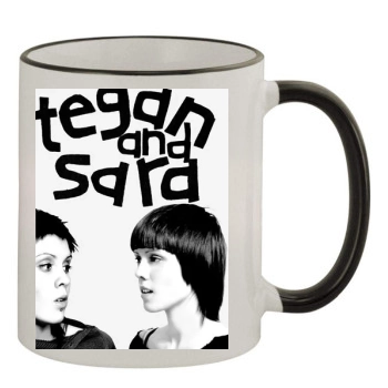 Tegan and Sara 11oz Colored Rim & Handle Mug