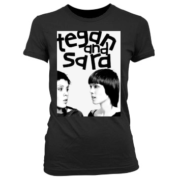 Tegan and Sara Women's Junior Cut Crewneck T-Shirt