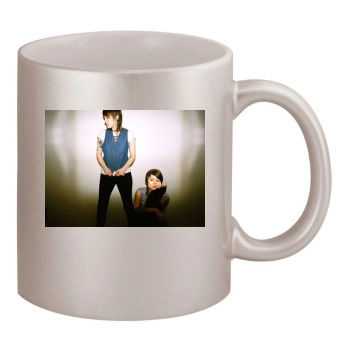 Tegan and Sara 11oz Metallic Silver Mug