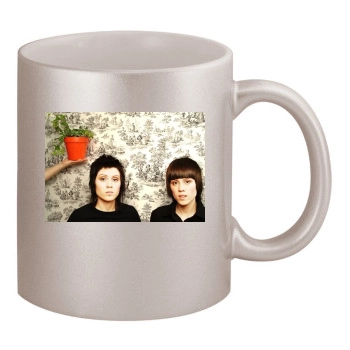 Tegan and Sara 11oz Metallic Silver Mug