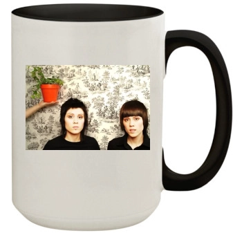 Tegan and Sara 15oz Colored Inner & Handle Mug