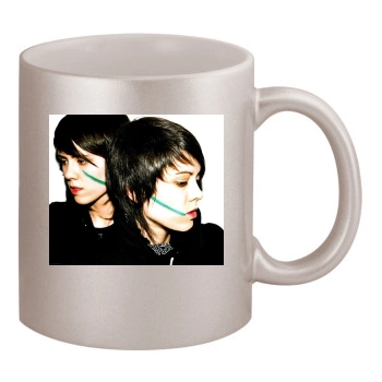 Tegan and Sara 11oz Metallic Silver Mug