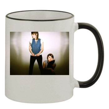 Tegan and Sara 11oz Colored Rim & Handle Mug