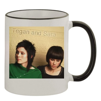 Tegan and Sara 11oz Colored Rim & Handle Mug