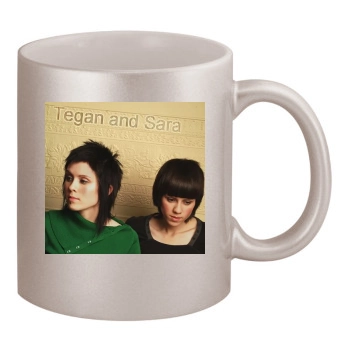 Tegan and Sara 11oz Metallic Silver Mug