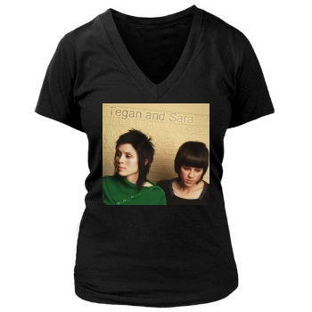 Tegan and Sara Women's Deep V-Neck TShirt