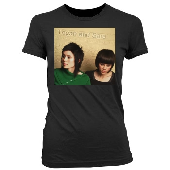 Tegan and Sara Women's Junior Cut Crewneck T-Shirt