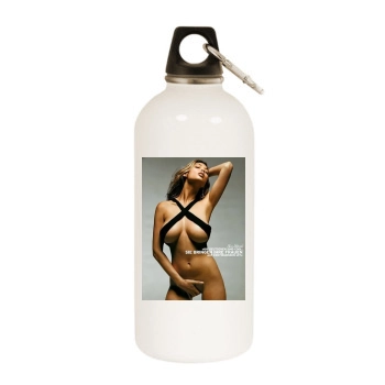 Tera Patrick White Water Bottle With Carabiner